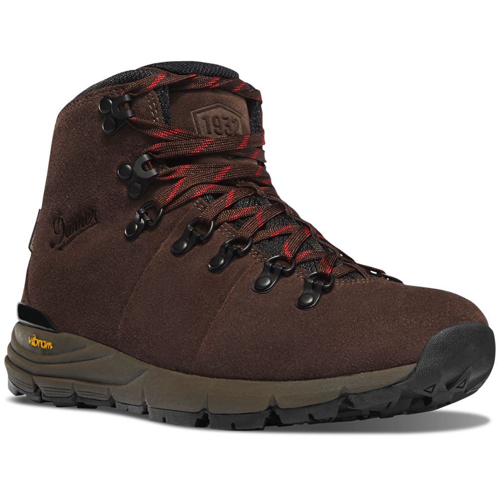 Danner Womens Mountain 600 4.5 Hiking Boots Dark Brown - FUX359724